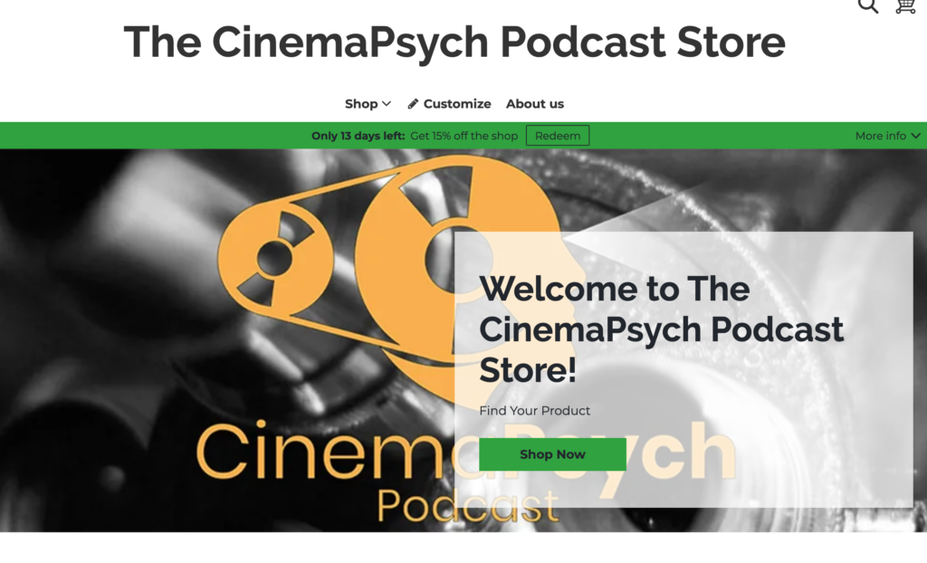 CinemaPsych Podcast Store